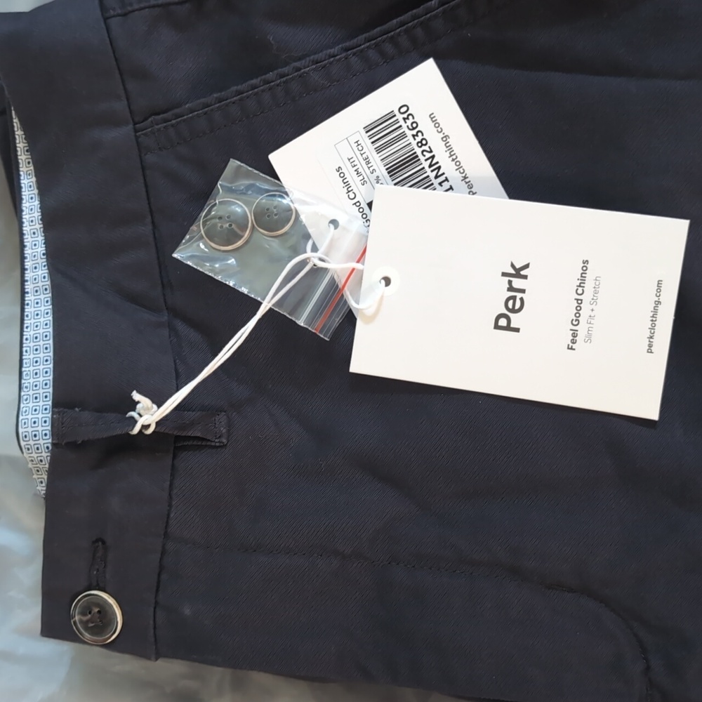 Perk Light Navy Chinos